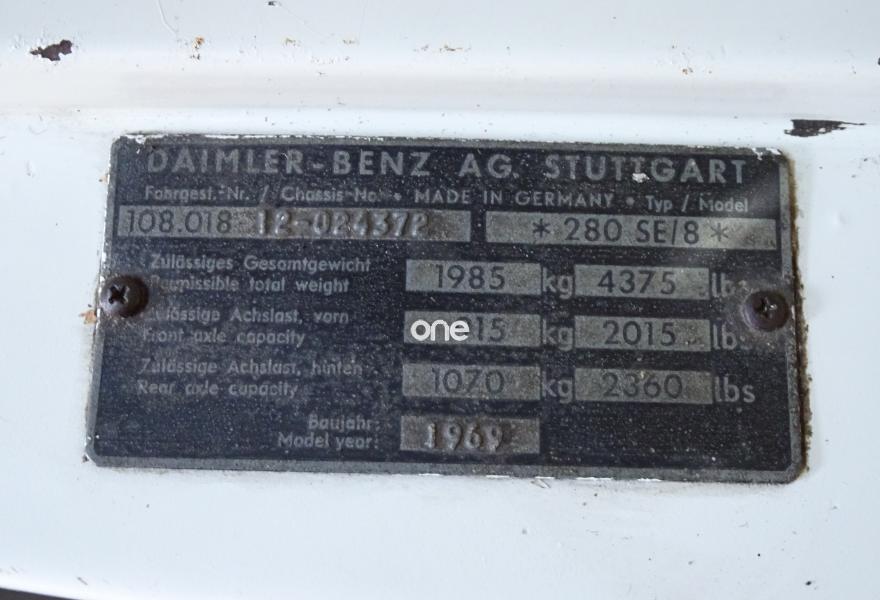 MERCEDES 280 1969
